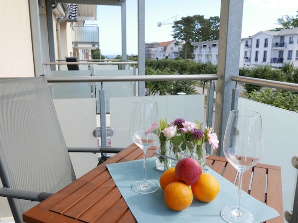 Ausblick vom Balkon