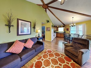 Living Room with an Open Floor Plan - Ground Floor