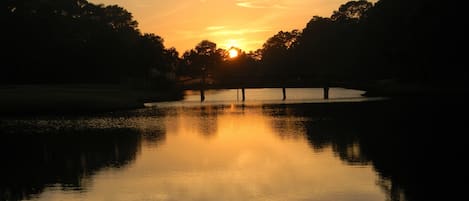 lagoon sunset