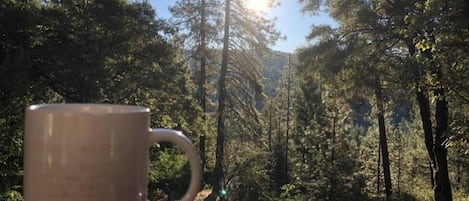 Your morning coffee view of the Greenhorn Valley, Nevada City.