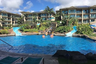 Waipouli Beach Resort Luxurious 5 Star Ocean Front Complex A-201 Pool and AC