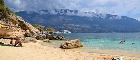 Kefalonia beaches: charming lagoon in Pessada - only 2,5 km from the apartments!