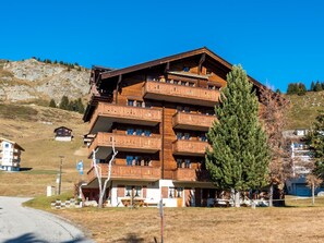 Sky, Building, Plant, Window, Mountain, Tree, Mountain Range, Landscape, Mountainous Landforms, Wood