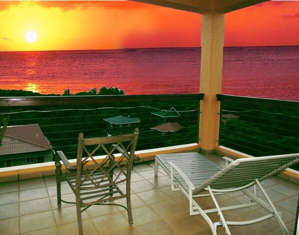 Enjoy the sunset from your balcony