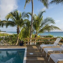 Oceanfront pool and deck