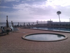The baby pool and large pool