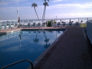 The large pool and the Atlantic ocean