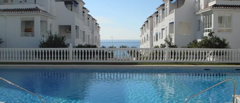 The gorgeous swimming pool at Las Fuentes de Nerja.