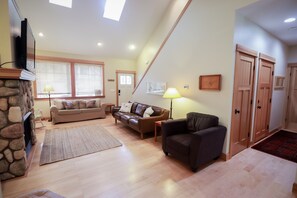 main room view from kitchen/dining area