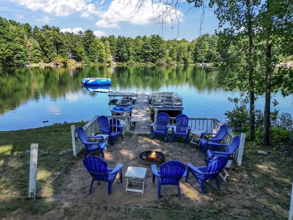 Lakeside firepit