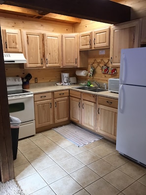 Fully stocked kitchen