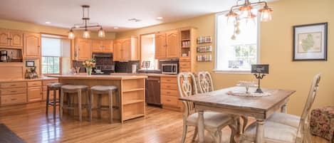 Kitchen and dining area