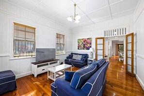 Main lounge with Smart TV and two huge  couches