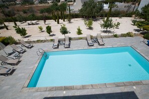 View of the Pool from the upstairs Verandah