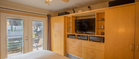 Master Bedroom with balcony, views and plenty of closet space