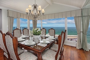 Captivating Ocean Views From Dinning Area