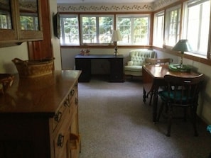 Breakfast room adjoining kitchen