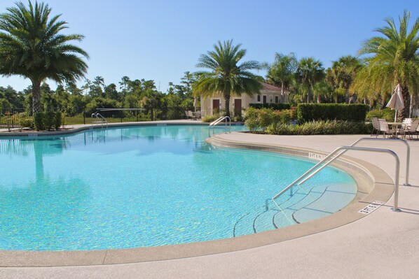 Take a refreshing dip in the inviting community pool