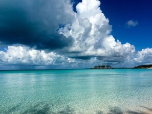 Your front yard - snorkel out to the actual Cay, tiny island right off the beach