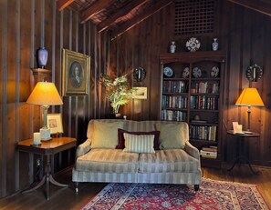 The Library Room - a place to read with a selection of books and games.