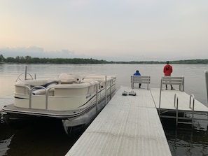 Fishing off the private dock is always a highlight!
