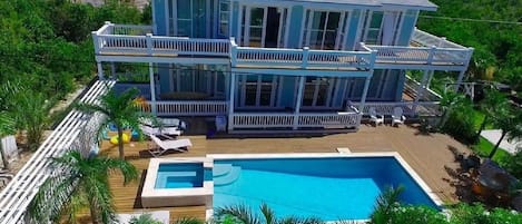 Sea Walk and pool from above