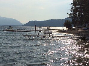 Looking west down the shore