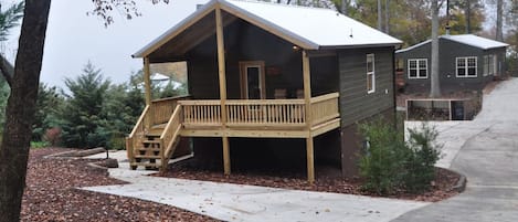 front of cabin