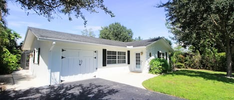 Front of House, Recently painted and new front door. Parking for 4 vehicles.