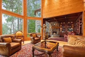 First floor living room & library
main house