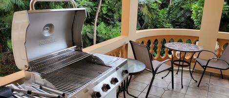 grill for upstairs porch
