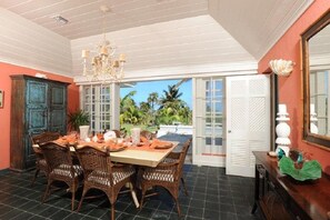 Dining room with ocean views