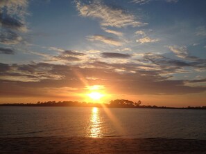 This is your sunset as you view Little Tybee - Amazing!  Room for you!