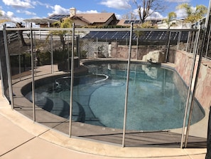 Refreshing pool during hot summer Paso  Robles days