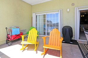 Sitting on Gulf Front Deck