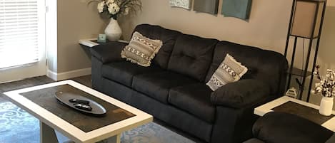 Living room with sleeper sofa