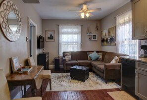 Beautiful living room for socializing and relaxing.