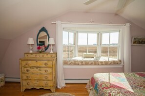 View from master bedroom of marsh and Good Harbor beach just a short walk away. 
