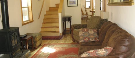 Living Room with Sleeper Sofa, Gas Fireplace 