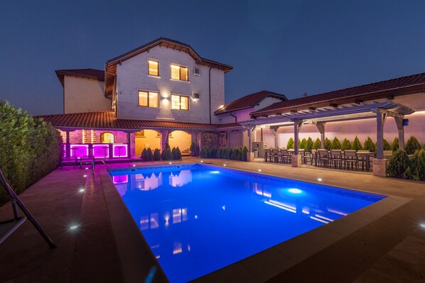 Front of property – evening/night