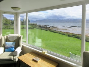Fantastic views from the living room | Macinnisfree Cottage, Saasaig, Teangue, Isle of Skye