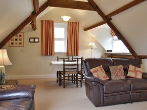 Convenient dining area within the living and dining room | High Rigg, Keswick