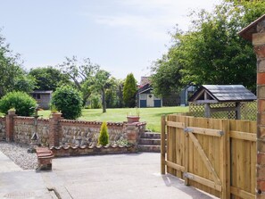 Rear courtyard and garden | West End Farmhouse, Ulrome, near Bridlington