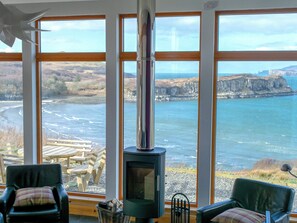 Spectacular sea views from the picture windows  | Seascape, Carbost