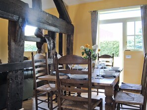 Kitchen/diner | Hirros Hall Longhouse, Llanerfyl, nr. Welshpool