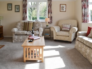 Cosy living room with wood burner | Poplar Bungalow, Lyng, near Norwich