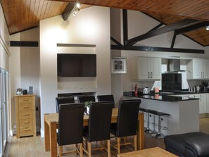 Open plan living space  | Leafy Run - Otterburn Hall Lodges, Otterburn, near Bellingham