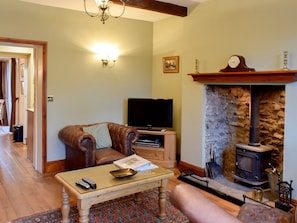 Beamed living room with Karndean floor | The Carters Cottage, Sedgwick, near Kendal