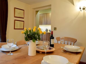 Dining room with Karndean floor | The Carters Cottage, Sedgwick, near Kendal
