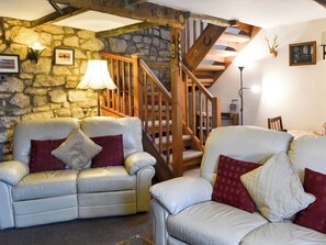 Living room/dining room with beams | Alncroft, Longhoughton